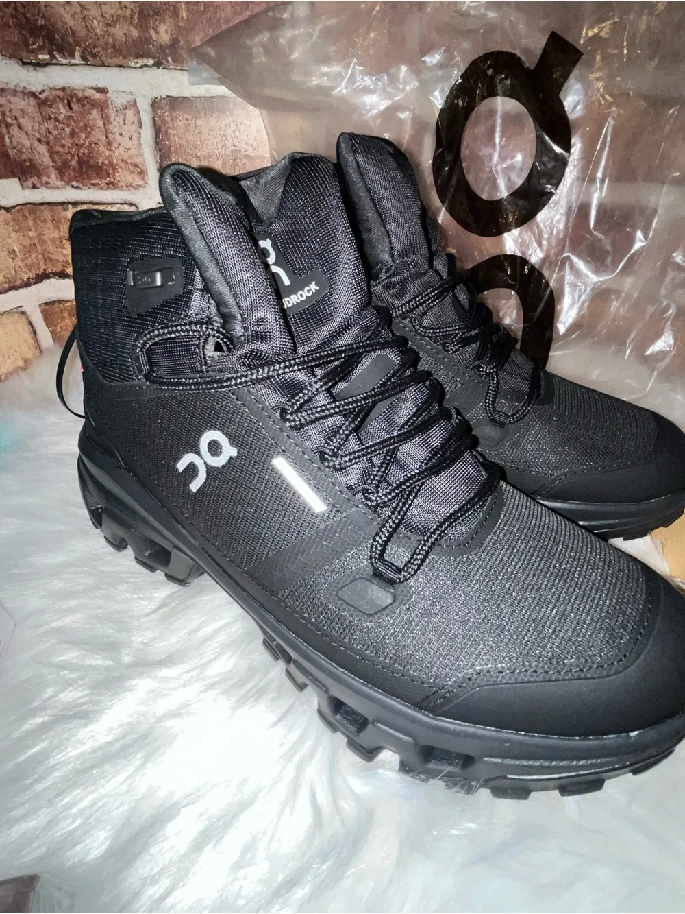 On Running Black Cloudrock Waterproof Men's Trail Boots